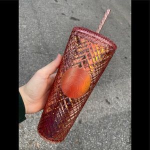Peachy Starbucks tumbler venti capacity NWT!!